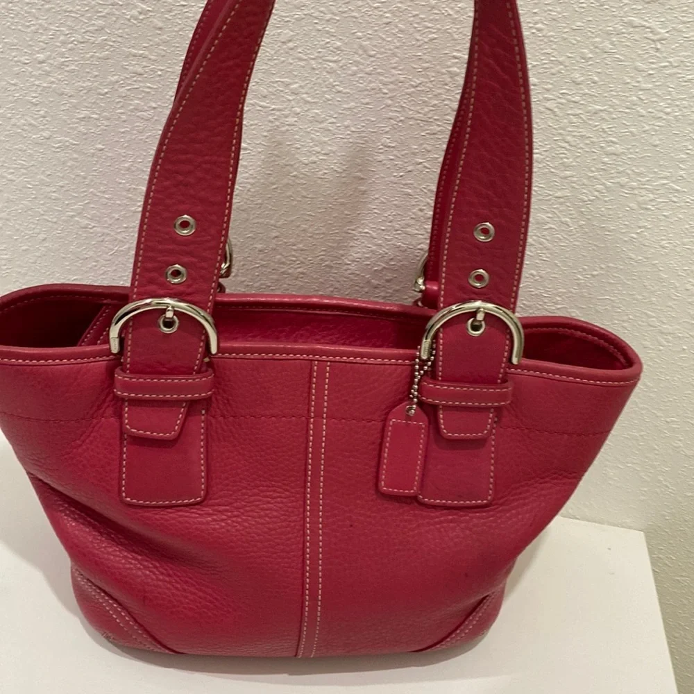 Coach Vintage Pink Purse Soho Satchel J04S-4295 Bag RARE Color - Picture 1 of 14